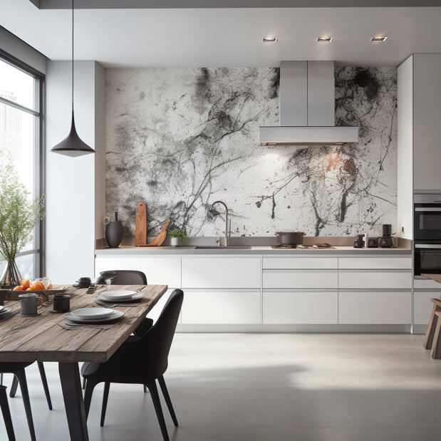 Design de cuisine parfaitement adapté a un petit bungalow moderne.